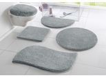 Badematte OTTO HOME "Merida, Badvorleger, Badezimmer Teppich" Gr. 81, silber (silberfarben), H:32mm, Kunstfaser, Badematten, Badematte, Badteppich, Uni Farben, rechteckig, rund & als 2-tlg. Set erhältlich