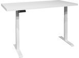 Schreibtisch MÄUSBACHER "Big System Office", weiß (weiß matt, weiß matt lack, weiß matt, weiß matt lack), B:140cm, Tische, Schreibtisch, Breite 140 cm, elektrisch höhenverstellbar