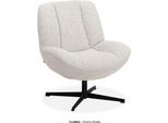 Sessel OMG DESIGN "Flores", weiß (pearl), B:70cm H:91,5cm T:80cm, Sessel, Sessel, bequemer Sessel, mit Drehgestell
