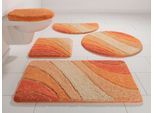Badematte OTTO HOME "Josie, Badvorleger, Badezimmer Teppich" Gr. 3, orange (terra), H:20mm, Polyester, Badematten, Badematte, Badteppich, Badematten, rechteckig, rund & als 3-tlg. Set erhältlich
