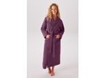 Unisex-Bademantel KANGAROOS "Cassidy, für Damen & Herren, Standardlänge & Überlänge" Gr. L, mauve, L:134cm, Walkfrottee, Hausmäntel, Unisex-Bademantel, mit Taschen, Männer und Frauen, Baumwolle, Reise, Hotel, Sauna, S-3XL
