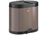 Wesco Abfallsammler Ökosammler 170, Grau, Kunststoff, 2X15 L, 45x43x36 cm, Made in Germany, Küchen, Küchenausstattung, Mülleimer