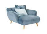 Carryhome Xxl-Sessel, Petrol, Holz, Buche, massiv, Füllung: Schaumstoff, 120x85x150 cm, Made in EU, Wohnzimmer, Sessel, XXL-Sessel