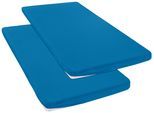 Spannbettlaken OTTO HOME "Topper Basic, in Gr. 90x200, 140x200 oder 180x200 cm", mittelblau, B:90cm L:200cm, Microfaser-Jersey, Obermaterial: 100% Polyester, Bettlaken, Spannbettlaken, Baumwolle, Matratzen bis 8 cm Höhe, Bettlaken, Spannbetttuch, Laken