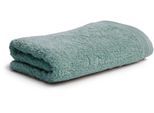 Handtücher MÖVE "Superwuschel", grün (tea), B:60cm L:110cm, Walkfrottee, Baumwolle, Handtücher, Handtuch mit Bordüre, 100% Premium Cotton Baumwolle, einfarbig, weich