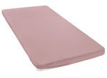 Spannbettlaken OTTO HOME "Topper Basic, in Gr. 90x200, 140x200 oder 180x200 cm", rosa, B:160cm L:200cm, Baumwoll-Jersey, Obermaterial: 100% Baumwolle, Bettlaken, Spannbettlaken, Baumwolle, Matratzen bis 8 cm Höhe, Bettlaken, Spannbetttuch, Laken