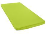 Spannbettlaken OTTO HOME "Topper Basic, in Gr. 90x200, 140x200 oder 180x200 cm", grün, B:120cm L:200cm, Baumwoll-Jersey, Obermaterial: 100% Baumwolle, Bettlaken, Spannbettlaken, Baumwolle, Matratzen bis 8 cm Höhe, Bettlaken, Spannbetttuch, Laken
