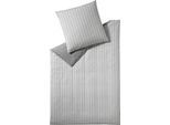 Wendebettwäsche ESPRIT "Herringbone", grau (hellgrau), B/L: 200cm x 200cm, 1 Stk., 2 Stk., Renforcé, B/L: 80cm x 80cm & 80cm x 80cm, 3 Stk., Renforcé, Obermaterial: 100% Baumwolle, Bettwäsche, Wendebettwäsche, mit Fischgrät-Muster