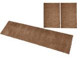 Bettumrandung OTTO HOME "Shaggy 30" Gr. 14, braun, H:30mm, Obermaterial: 100% Polypropylen, Bettumrandungen, gewebt, 2- oder 3-teilig, Bettvorleger, Läufer-Set, Uni-Farben
