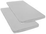 Spannbettlaken OTTO HOME "Topper Basic, in Gr. 90x200, 140x200 oder 180x200 cm", hellgrau, B:90cm L:200cm, Microfaser-Jersey, Obermaterial: 100% Polyester, Bettlaken, Spannbettlaken, Baumwolle, Matratzen bis 8 cm Höhe, Bettlaken, Spannbetttuch, Laken