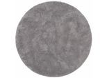 Teppich OTTO HOME "Desner, Hochflor Teppiche" Gr. 9, grau, H:35mm Ø:140cm, Kunstfaser, Teppiche, Teppich, Mikrofaser, weich, flauschig, Wohnzimmer, Schlafzimmer, Kinderzimmer