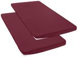 Spannbettlaken OTTO HOME "Topper Basic, in Gr. 90x200, 140x200 oder 180x200 cm", bordeaux, B:90cm L:200cm, Baumwoll-Jersey, Obermaterial: 100% Baumwolle, Bettlaken, Spannbettlaken, Baumwolle, Matratzen bis 8 cm Höhe, Bettlaken, Spannbetttuch, Laken