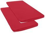 Spannbettlaken OTTO HOME "Topper Basic, in Gr. 90x200, 140x200 oder 180x200 cm", rot, B:90cm L:200cm, Microfaser-Jersey, Obermaterial: 100% Polyester, Bettlaken, Spannbettlaken, Baumwolle, Matratzen bis 8 cm Höhe, Bettlaken, Spannbetttuch, Laken