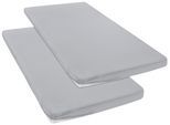 Spannbettlaken OTTO HOME "Topper Basic, in Gr. 90x200, 140x200 oder 180x200 cm", hellgrau, B:90cm L:200cm, Baumwoll-Jersey, Obermaterial: 100% Baumwolle, Bettlaken, Spannbettlaken, Baumwolle, Matratzen bis 8 cm Höhe, Bettlaken, Spannbetttuch, Laken