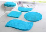 Badematte OTTO HOME "Merida, Badvorleger, Badezimmer Teppich" Gr. 81, blau, H:32mm, Kunstfaser, Badematten, Badematte, Badteppich, Uni Farben, rechteckig, rund & als 2-tlg. Set erhältlich