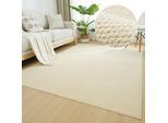 Teppich OTTO HOME "Lilia" Gr. 4, beige (natur), B:160cm H:5mm L:230cm, Kunstfaser, Teppiche, Teppich, Sisal-Optik, uni, waschbar, Wohnzimmer, Schlafzimmer, Esszimmer