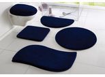 Badematte OTTO HOME "Merida, Badvorleger, Badezimmer Teppich" Gr. 80, blau (marine), H:32mm, Kunstfaser, Badematten, Badematte, Badteppich, Uni Farben, rechteckig, rund & als 2-tlg. Set erhältlich