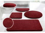 Badematte OTTO HOME "Merida, Badvorleger, Badezimmer Teppich" Gr. 5, rot (bordeaux), H:32mm, Kunstfaser, Badematten, Badematte, Badteppich, Uni Farben, rechteckig, rund & als 2-tlg. Set erhältlich