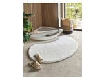 Badematte GRUND Gr. 4, beige (ecru), oval (60cm x 120cm ), 1 Stk., Badematten, Badematte