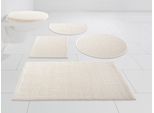Badematte OTTO HOME "Dalia, Badvorleger, Badezimmer Teppich" Gr. 3, beige (natur), H:4mm, Baumwolle, Badematten, Badematte, Baumwolle, Badteppich, Badematten auch als 2-teiliges Set erhältlich