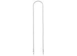 Brillenkette BRUNO BANANI "Schmuck Geschenk - Perfekt zu Brille und Sonnenbrille", silber (silberfarben), Tragebänder, DamenL:75cm, Aluminium, Messing, Silikon, als Maskenkette tragbar, L:75cm