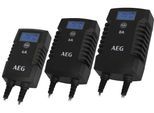 Autobatterie-Ladegerät AEG "LD6", schwarz (weiß, neutral), B:12,8cm H:10,2cm T:26,8cm, Kunststoff, Ladegeräte, Autobatterie-Ladegerät