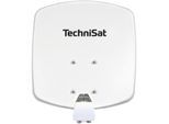 TechniSat DIGIDISH 33 Sat-Schüssel mit Twin-LNB & Wandhalterung, 2 TN polarweiß