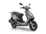 LuXXon Motorroller ECO (45km/h) E5 EFI, silber - 50ccm 4-Takt, 2,2kW/3PS, 1,9l/100km, 10" Reifen, mit Staufach, StVZO