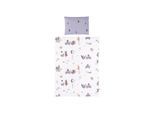 Chipolino 5-teiliges Bettwäsche Set, Decke 95 x 125 cm Kissen 35 x 45 cm lila Sterne