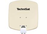 TechniSat DIGIDISH 33 Sat-Schüssel mit Twin-LNB & Wandhalterung, 2 TN beige
