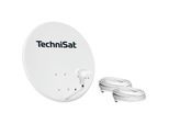 TechniSat TECHNITENNE 60 - SAT-Anlage, 60 cm Durchmesser, für 2 Teilnehmer, inkl. Twin-LNB, 2x10m Kabel lichtgrau