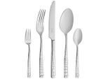 Justinus Besteckset Croco, Edelstahl, Metall, 30-teilig, lebensmittelecht, Essen & Trinken, Besteck, Besteck-Sets