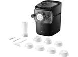 PHILIPS Nudelmaschine "Pastamaker HR2665/93 Avance Collection", schwarz, B:22,9cm H:32,2cm T:32,7cm, Nudelmaschinen, inkl. Wiegefunktion und 7 Formscheiben, Nudelmaschine