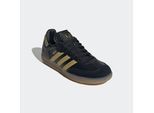 Sneaker ADIDAS PERFORMANCE "SAMBA MESSI KIDS", Mädchen, Gr. 38,5, core schwarz, gold metallic, gum4, Leder, Schuhe Sneaker, für Kinder & Jugendliche