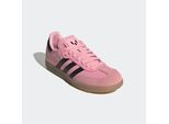 Sneaker ADIDAS PERFORMANCE "SAMBA MESSI KIDS", Mädchen, Gr. 38,5, light pink, core schwarz, gum4, Leder, Schuhe Sneaker, für Kinder & Jugendliche
