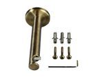 Träger LIEDECO, gold (messingfarben, antik), L:12cm Ø:1,6cm, Gardinenstangenhalterungen, Träger, für Gardinenstangen Ø 16 mm