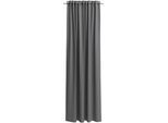 Vorhang nach Maß NEUTEX FOR YOU "EVA", grau (dunkelgrau), B:500cm H:260cm, Obermaterial: 100% Polyester, Gardinen nach Maß, Vorhang nach Maß, Uni-Voile mit elegantem Glanz