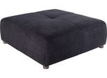 Hocker JOCKENHÖFER GRUPPE "Gulliver, B: 130 cm", blau (dunkelblau), B:130cm H:42cm T:130cm, Microflausch (92% Polyester, 8% Nylon), Hocker, Hocker, mit Federkernpolsterung für kuscheligen, angenehmen Sitzkomfort