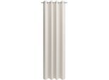 Vorhang NEUTEX FOR YOU "Allure", grau (taupe), B:140cm H:185cm, Jacquard, Polyester, Gardinen, Vorhang, Ösenschal mit Metallösen, Breite 140 cm, nach Maß