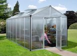 Gewächshaus VITAVIA "Zeus 13800", silber (silberfarben), B:266cm T:547cm, Gewächshäuser, Gewächshaus