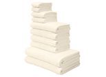 Handtuch Set OTTO HOME "Regona, als 10 tlg Set und Serie, Premium Handtücher, 500 gr/m²", beige (creme), 10 Stk., Frottier, Frottier, Obermaterial: 100% Baumwolle, Handtuch-Sets, Handtuch Set, Duschtücher, Handtücher, Gästetücher, Seiftücher, 5 Jahre Garantie, Topseller
