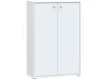 Kommode FORTE "Tempra, Kommode, 2 Türen, viel Stauraum, Höhe 111,1 cm", weiß, B:73,7cm H:111,1cm T:34,8cm, Sideboards, Kommode