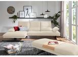 Ecksofa W.SCHILLIG "broadway, Designsofa mit tollem Sitzkomfort", grau (eisgrau z59), B:291cm H:94cm T:164cm, Longlife Xtra-Leder Z59: Glattleder mit modischer Prägung. Hautstärke 0, 9 - 1, 1 mm, Sofas, Ecksofa, Sitztiefenverstellung, Kopfteil- & Seitenteilverstellung, Breite 291cm