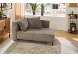 Recamiere JOCKENHÖFER GRUPPE "Rex, B: 155 cm, Liegefl. 88x200 cm", grau (taupe), B:155cm T:95cm, Korpus: 100% Polyester;Kissen: 100% Polyester, Sofas, Recamiere, mit Bettfunktion, Bettkasten & Zierkissen, Federkern