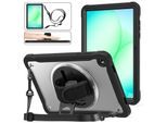 Für Samsung Galaxy Tab A11 Plus 360 Rotation Hybrid Hülle Transparent