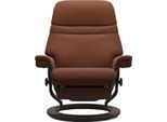Relaxsessel STRESSLESS "Sunrise", braun (copper paloma), B:88cm H:103cm T:78cm, Leder BATICK: BATICK ist ein leicht korrigiertes, durchgefärbtes und genarbtes Möbelleder, bei dem die meisten Unebenheiten und Spuren in der Regel entfernt wurden.;Leder PALOMA: PALOMA ist ein durchgefärbtes Semianilin-Möbelleder mit natürlicher Narbung.;ROHLEDER Stoff Q2 FARON: Ein fester zuverlässiger Bouclé mit ein