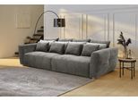 Big-Sofa JOCKENHÖFER GRUPPE "Gulliver, B: 298 cm", grau, B:298cm T:137cm, Korpus: 100% Polyester;Kissen: 100% Polyester, Sofas, Big-Sofa, mit Zierkissen, Federkernpolsterung für angenehmen Sitzkomfort