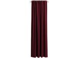 Vorhang NEUTEX FOR YOU "BELMONDO", rot (bordeaux), B:138cm H:200cm, Polyester, Gardinen, Vorhang, Uni mit samtiger Oberfläche, nach Maß