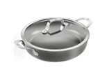 Ballarini Servierpfanne Salina Ceramic, no-color, Metall, rund, backofengeeignet,Deckel hitzebeständig, schadstofffrei gemäß EU-Standards, Kochen, Pfannen, Servierpfannen