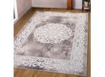 Teppich OTTO HOME "Dafna" Gr. 7, beige (sand), B:240cm H:9mm L:320cm, Kunstfaser, Teppiche, Teppich, Orient-Optik, Vintage Design, Kurzflor, pflegeleicht, dezenter Glanz